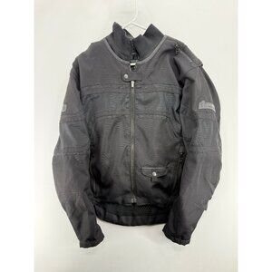 Icon Brawnson Textile Motorcycle Full Zip Jacket Mens L Padded